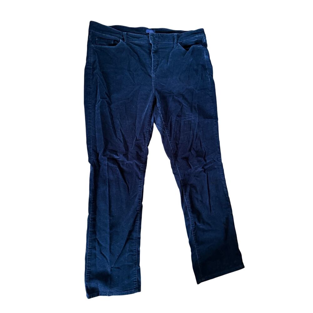 NYDJ Not Your Daughters Jeans straight black denim